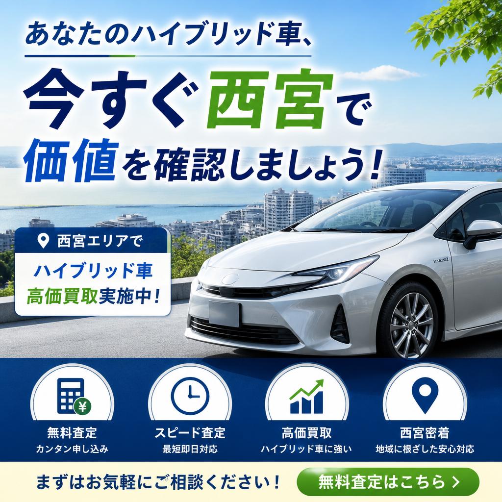 あなたのハイブリッド車、今すぐ西宮で価値を確認しましょう！