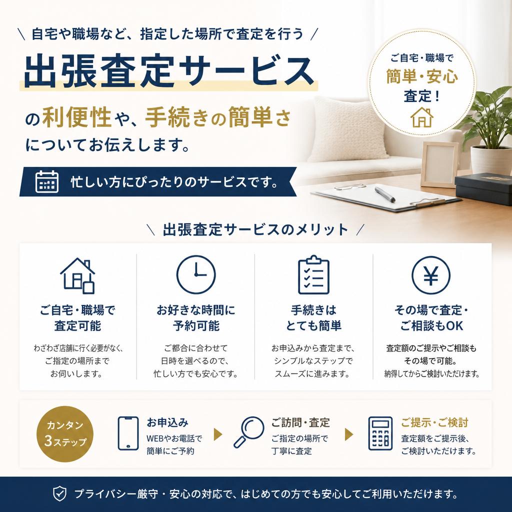 安心な出張査定サービス