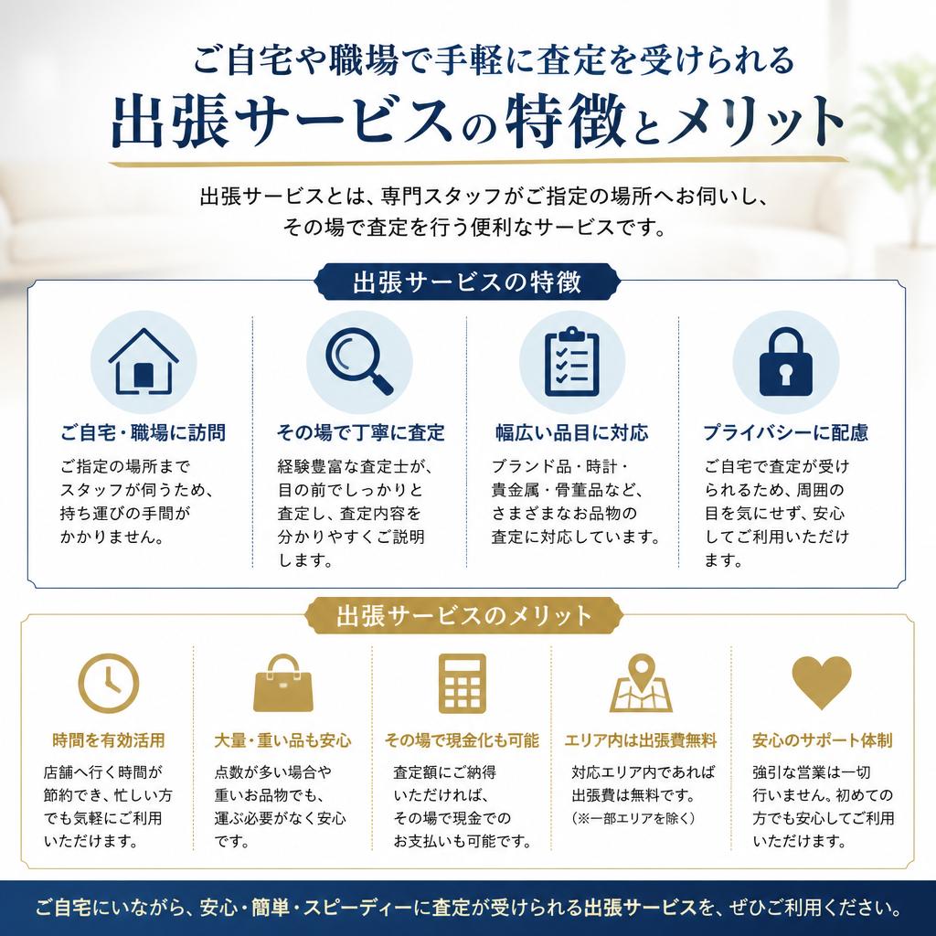 2. 出張査定サービスの利点
