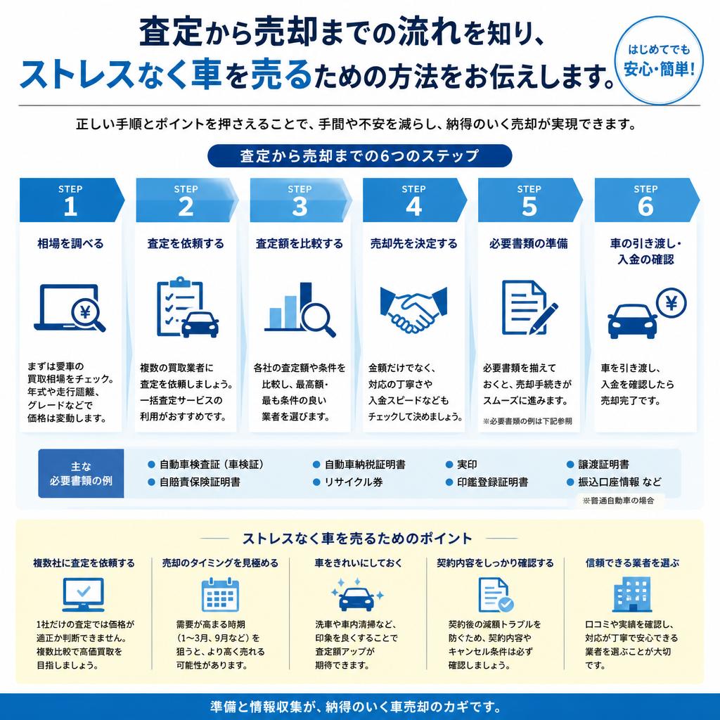 5. スムーズな車売却のステップ