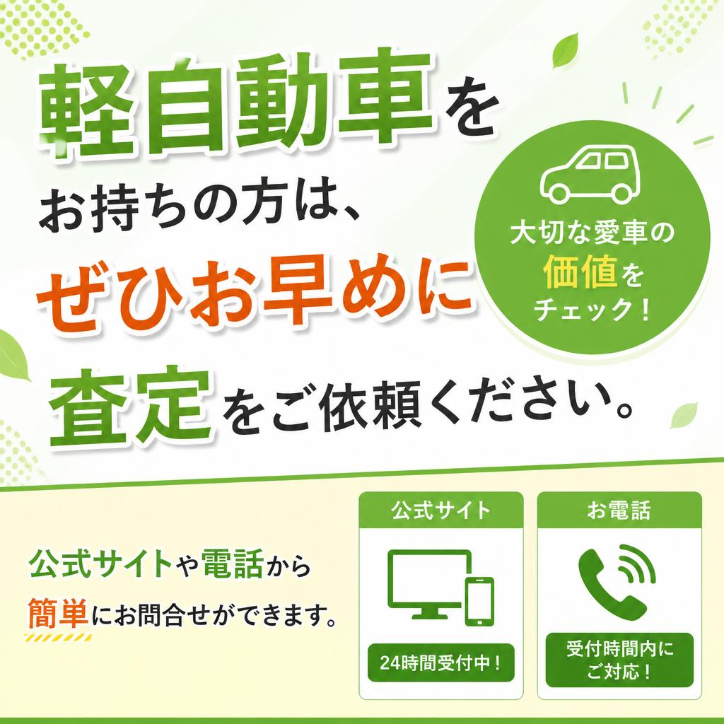 今すぐ無料査定を！お問合せはこちら