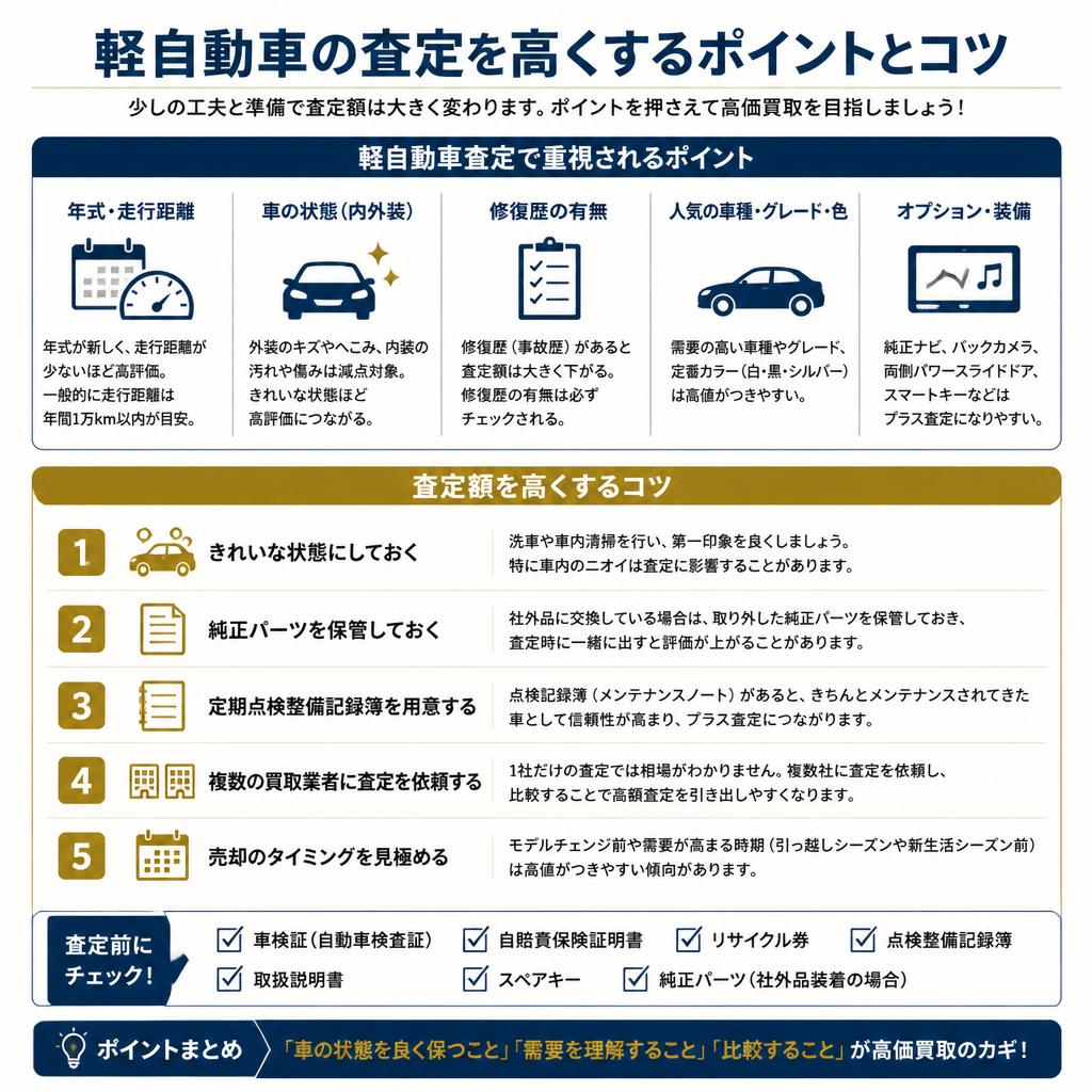 軽自動車査定のポイント