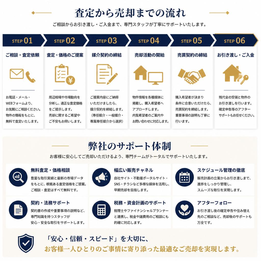 手続きもスムーズ!安心のサポート体制