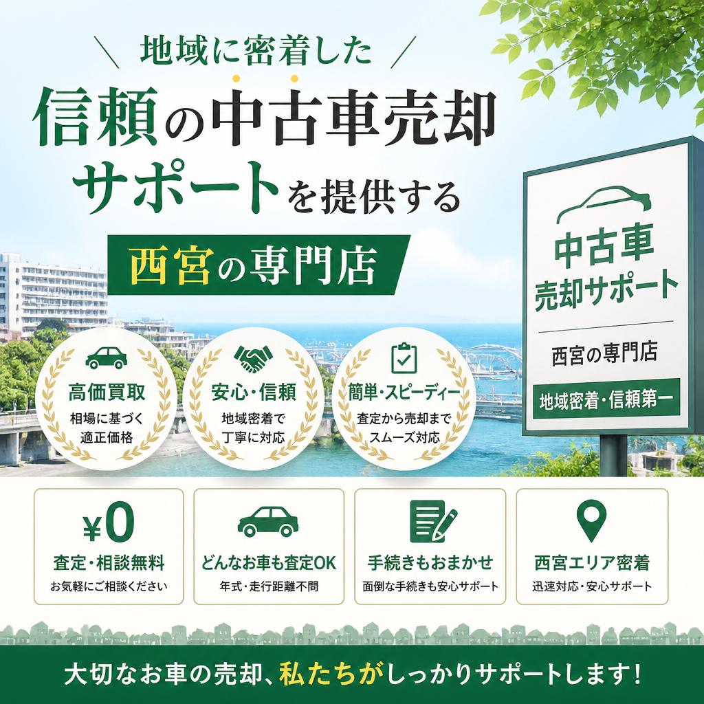地域に密着した信頼の中古車売却サポートを提供する西宮の専門店