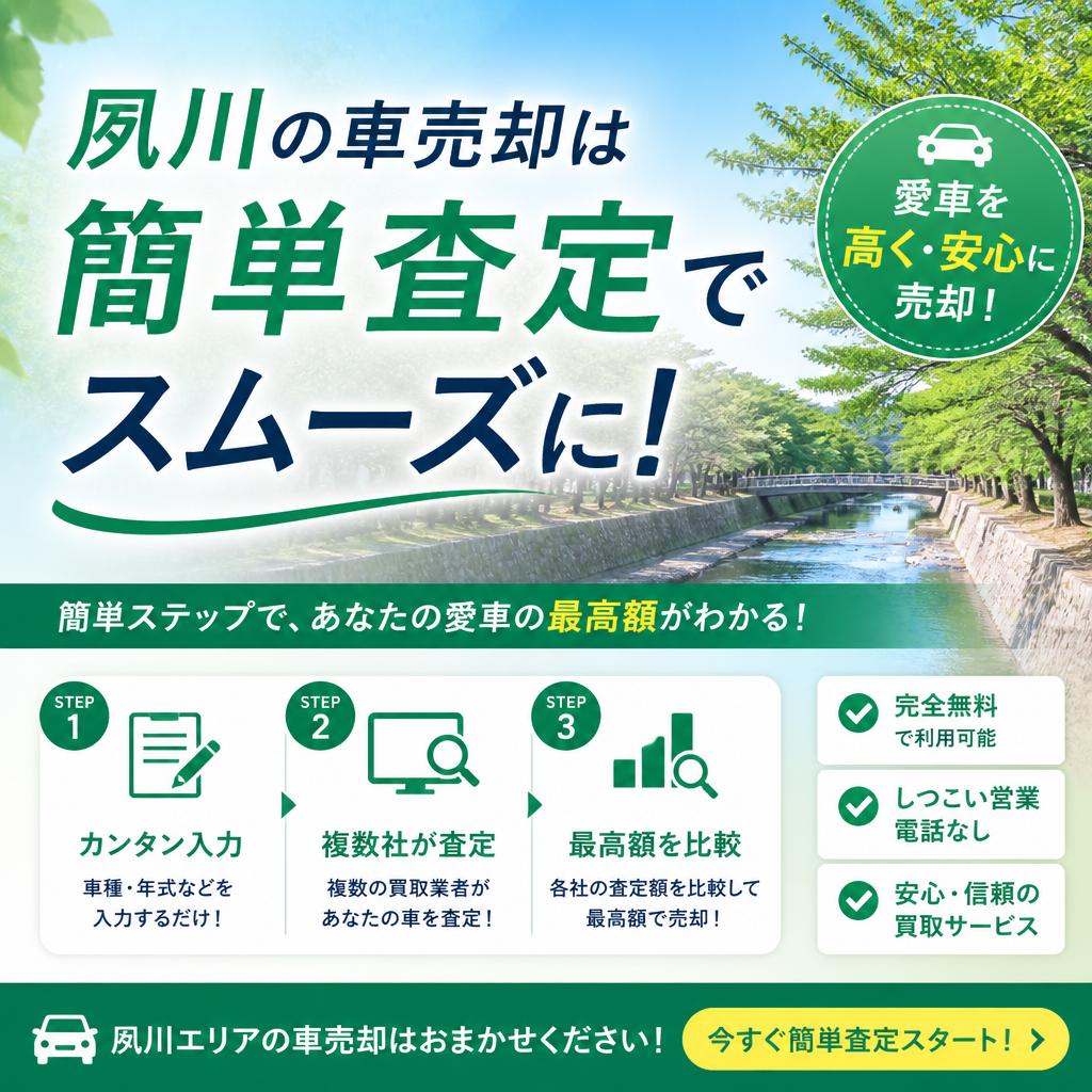 夙川の車売却は簡単査定でスムーズに！