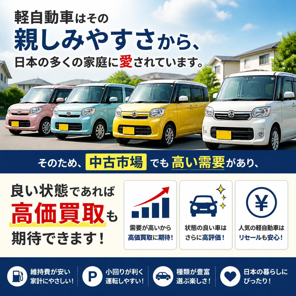 軽自動車の需要と買取価格