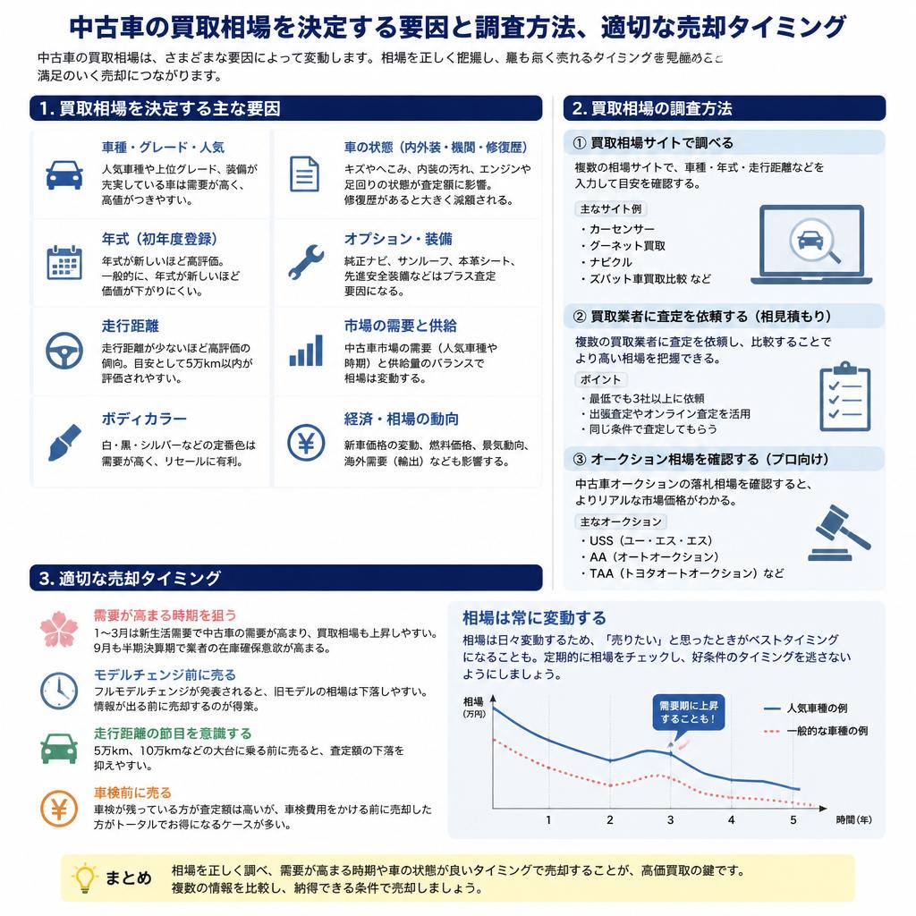 2. 中古車の買取相場とは？